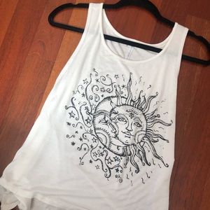 Sun and moon tank top